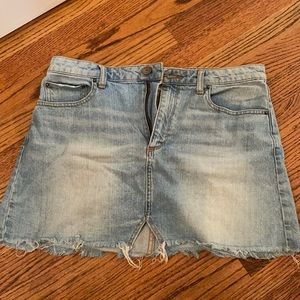 Light blue jean skirt
